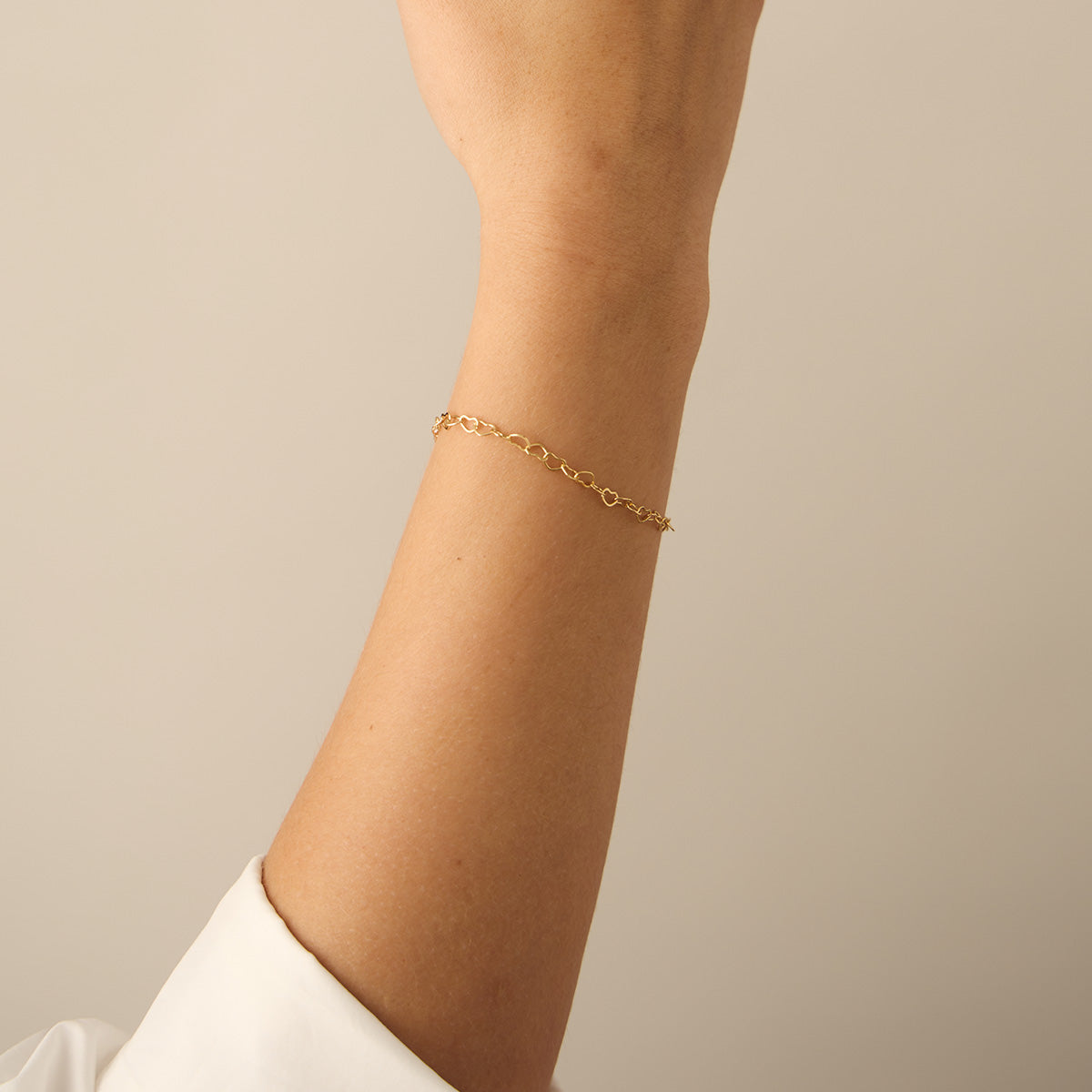 Smykkesæt - Anemone Halskæde / Anemone Armbånd - 18 karat forgyldt
